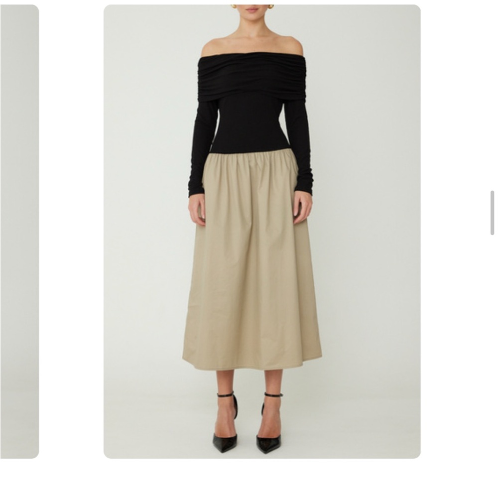 JS71 2-Tone Midi Dress